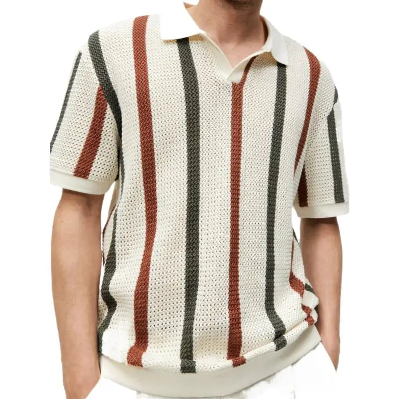 Men's Short Sleeve Knit Sweater