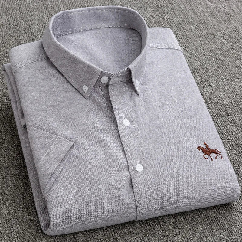 Men's Embroidered Polo Short-Sleeved Shirt