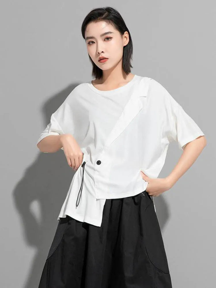 O-Neck Casual Short Sleeve Tops