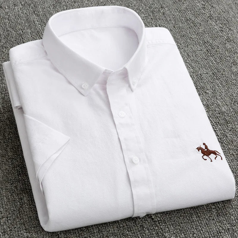 Men's Embroidered Polo Short-Sleeved Shirt